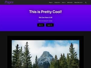 Pages WordPress Theme
