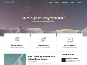 Performancelist WordPress Theme