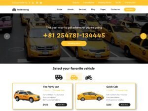 Taxi Booking WordPress Theme