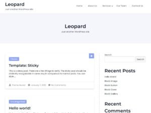 Leopard WordPress Theme