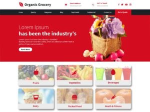 Organic Grocery WordPress Theme