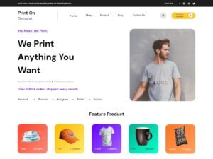 Print On Demand WordPress Theme