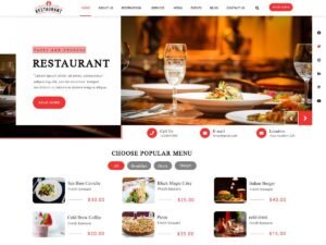 Diner Restaurant WordPress Theme