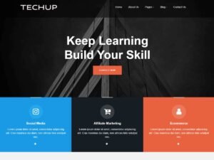Fullscreen Techup WordPress Theme