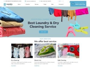 Laundry Dry Cleaning WordPress Theme