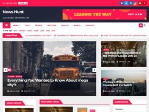News Hunt WordPress Theme