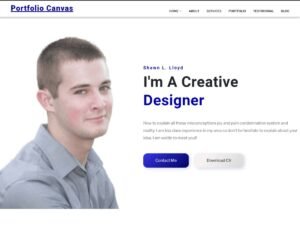 Portfolio Canvas WordPress Theme