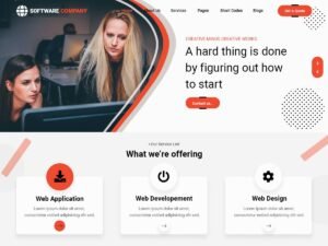 Professional Software Company WordPress Theme