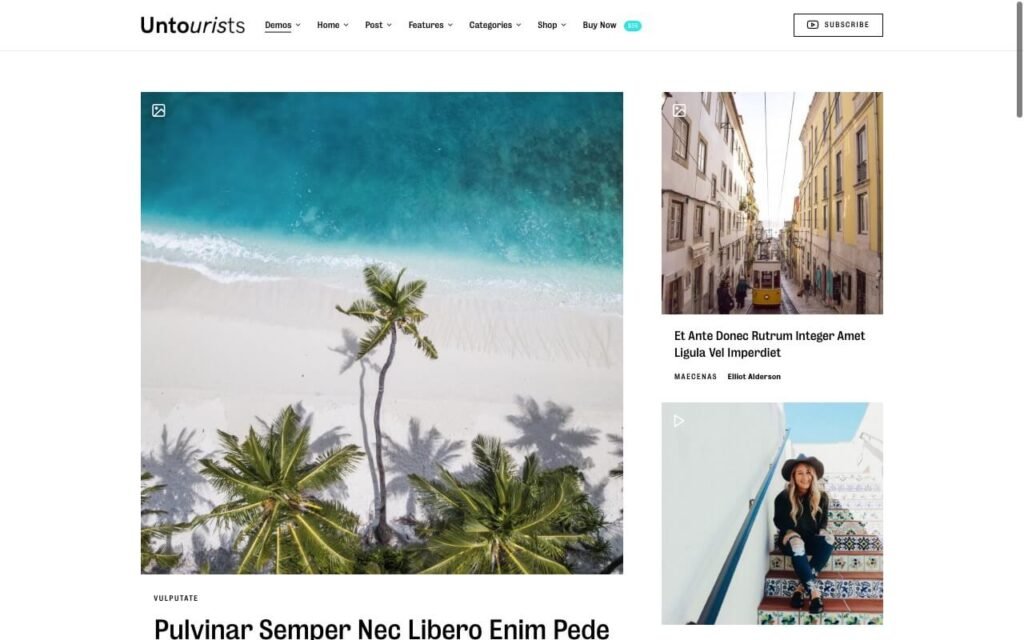 Once - Clean & Elegant Tour WordPress Theme