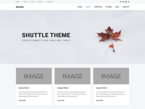 Shuttle Clean WordPress Theme
