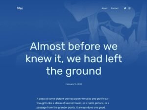 Wei WordPress Theme