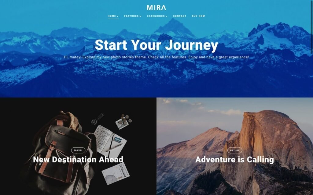 mira travel wordpress theme