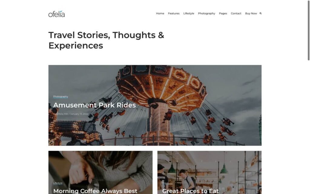 travel personal wordpress blogger theme