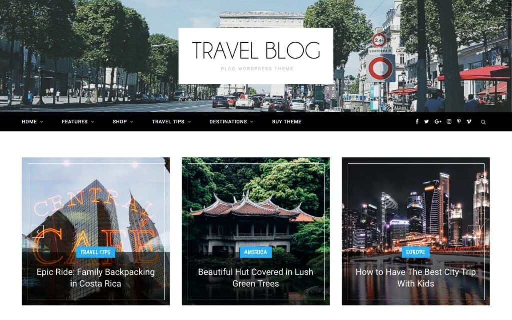 Blog Travel WP Theme