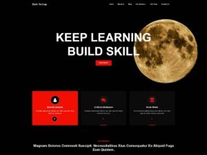 Dark Techup WordPress Theme