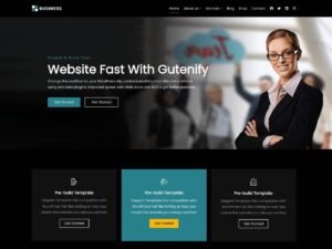 Gutenify Business Dark WordPress Theme