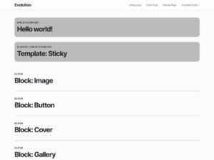 The Evolution WordPress Theme