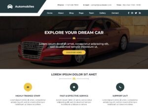 Auto Car Dealership WordPress Theme
