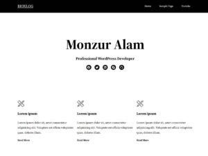 Bioxlog WordPress Theme
