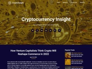 Cryptocurrency Insight WordPress Theme