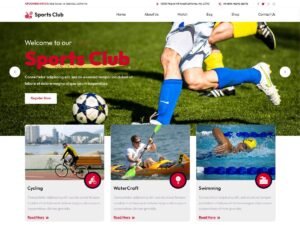 Football Sports Club WordPress Theme