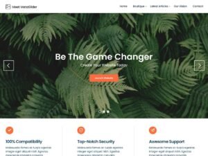 Meet Metaslider WordPress Theme