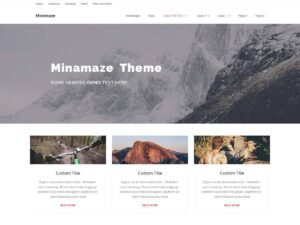 Minamaze Blog WordPress Theme
