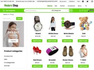 Modern Shop WordPress Theme