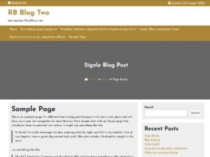 RB Blog Two WordPress Theme