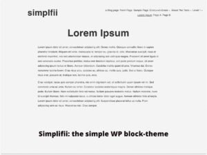 Simplifii WordPress Theme