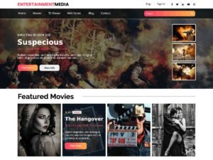 Entertainment Media WordPress Theme