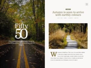 Fifty50 WordPress Theme