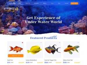 Fish Aquarium WordPress Theme