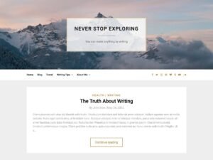 Free Writing WordPress Theme