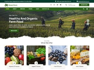 Green Farm Elementor WordPress Theme