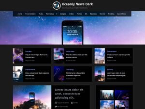 Oceanly News Dark WordPress Theme