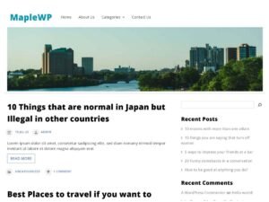 maplewp WordPress Theme