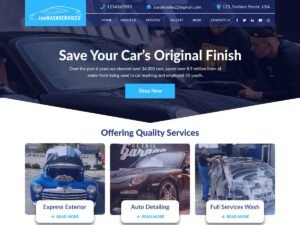 Car Wash Services WordPress Theme