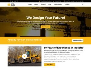 Civil Engineering WordPress Theme