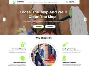 Cleaning Master WordPress Theme