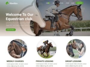 Equestrian Club WordPress Theme