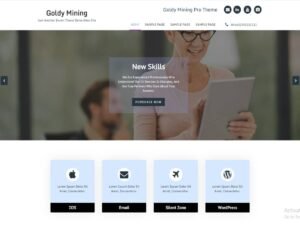 Goldy Mining WordPress Theme