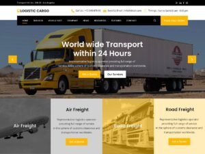 Logistic Cargo Trucking WordPress Theme