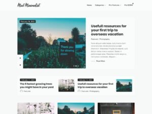 Meet Minimalist WordPress Theme