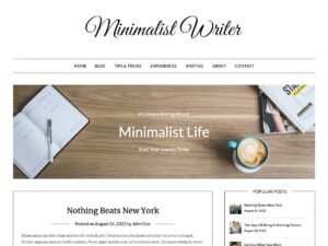 Minimalist Writer WordPress Theme