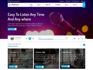Podcaster Radio WordPress Theme