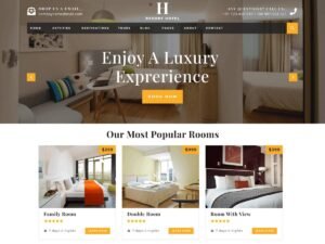 Resort Hotel Booking WordPress Theme