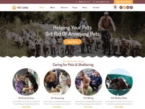 Animal Pet Care WordPress Theme