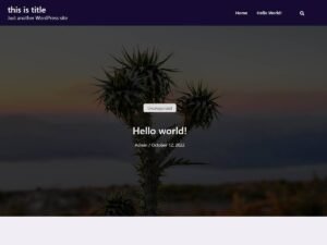 BlogHovar WordPress Theme