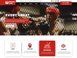Boxing Club WordPress Theme